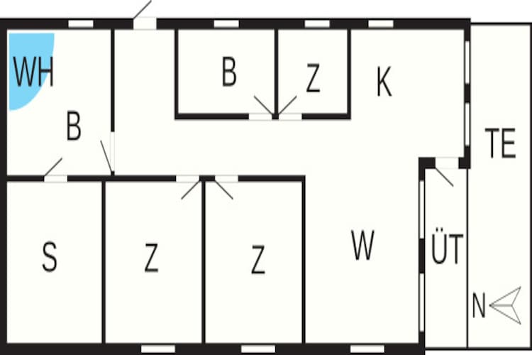 Luxe retraite nabij Kvie So -- By Traum Ferienwohnungen-Plattegrond