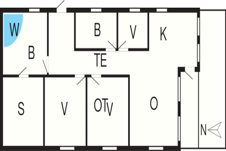 Luxe vakantieverblijf nabij Kvie So - Plattegrond