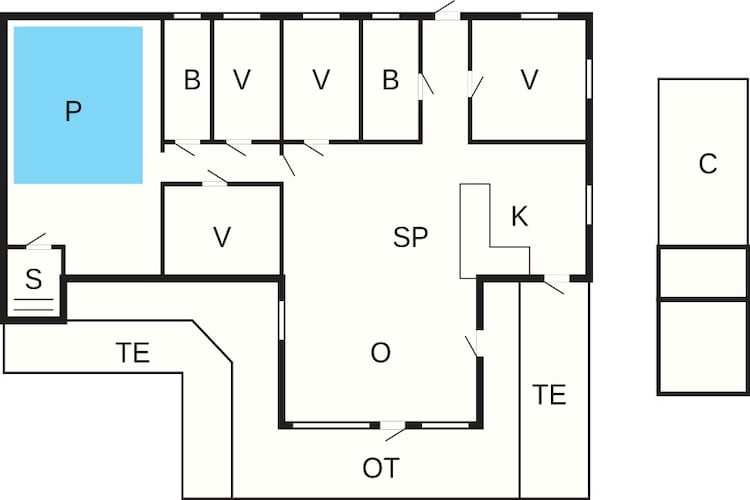 6 persoons vakantie huis in Knebel-By Traum-Plattegrond