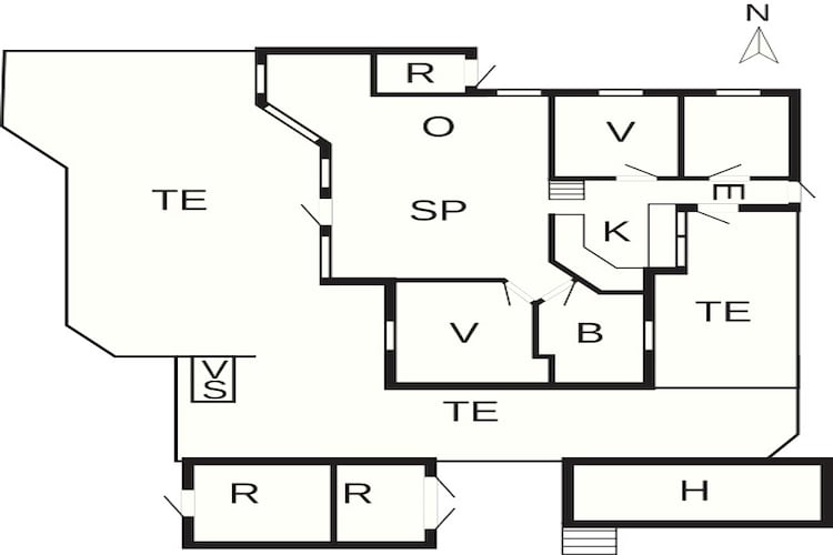 Stijlvol strandhuis -- By Traum Ferienwohnungen-Plattegrond