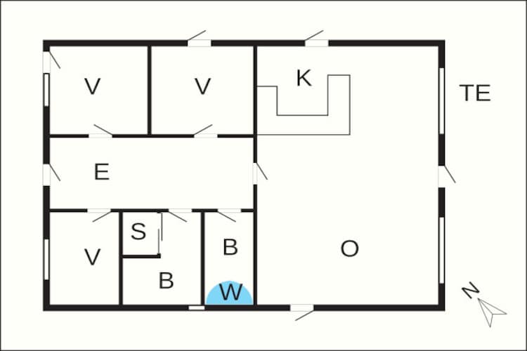 6 persoons vakantie huis in Hadsund-By Traum-Plattegrond