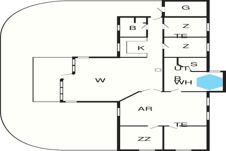 12 person holiday home in Rødby-By Traum-Floor plan