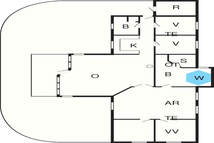 12 person holiday home in Rødby-By Traum-Floor plan