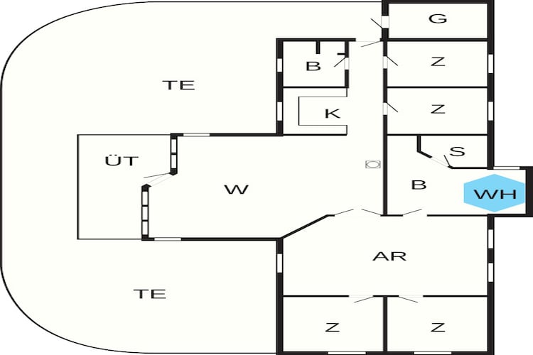 12 persoons vakantie huis in Rødby-By Traum-Plattegrond