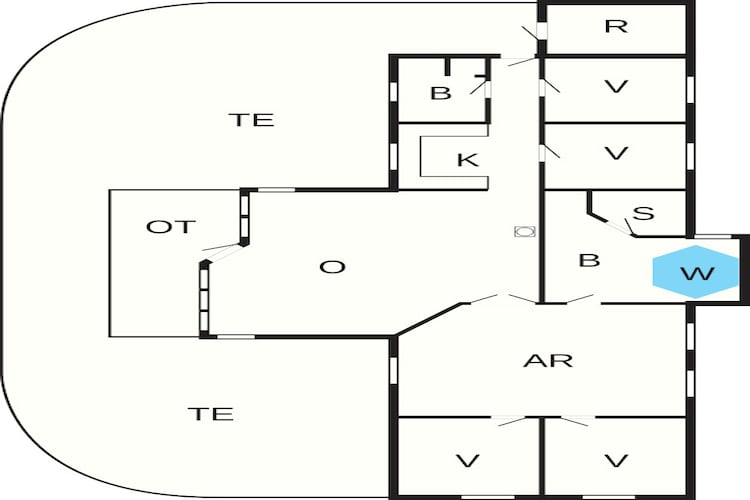 12 persoons vakantie huis in Rødby-By Traum-Plattegrond