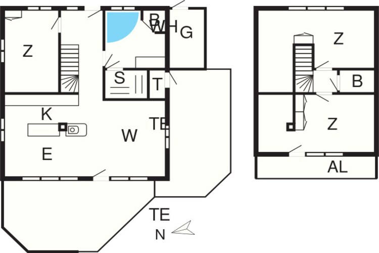 MERKUR 70+48 LOGGIA SW 2.R.-Plattegrond