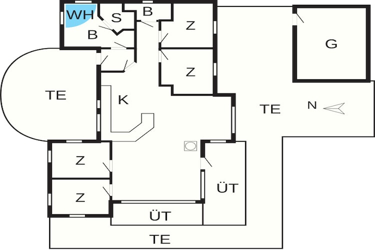 Gezellig strandhuis met spa -- By Traum Ferienwohnungen-Plattegrond