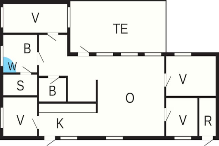8 persoons vakantie huis in Vestervig-Plattegrond