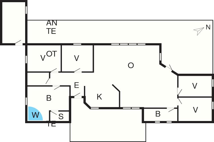 8 persoons vakantie huis in Ulfborg-Plattegrond