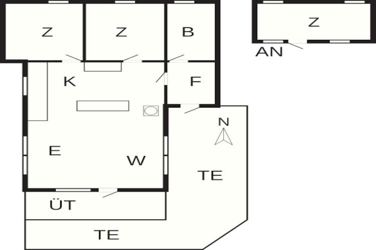 Strandplezier & Ontspanning -- By Traum Ferienwohnungen-Plattegrond