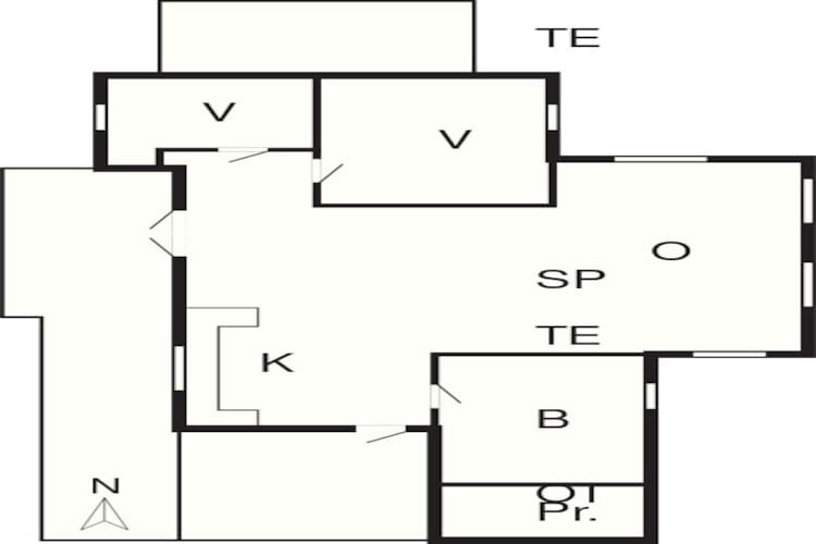 Kustcharme in Romo -- By Traum Ferienwohnungen-Plattegrond