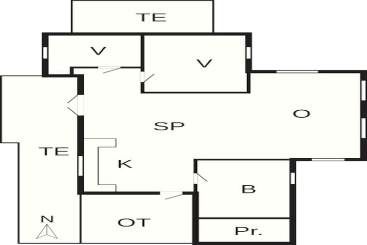 Kustcharme in Romo -- By Traum Ferienwohnungen-Plattegrond