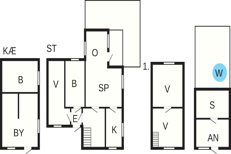 GAMLEHUSET HUS 42907-Plattegrond