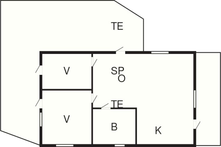 Maison de vacances pour 4 a VIKBOLANDET-By Traum-Plan d'étage