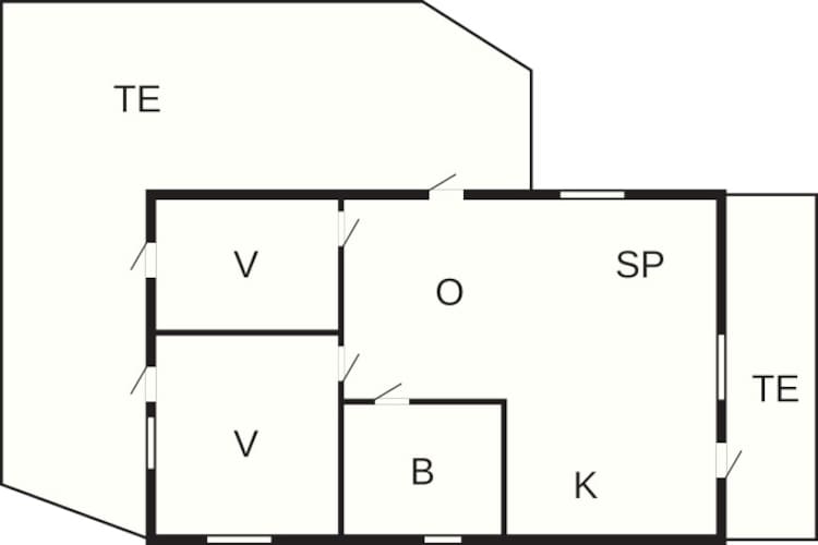4 persoons vakantie huis in VIKBOLANDET-By Traum-Plattegrond