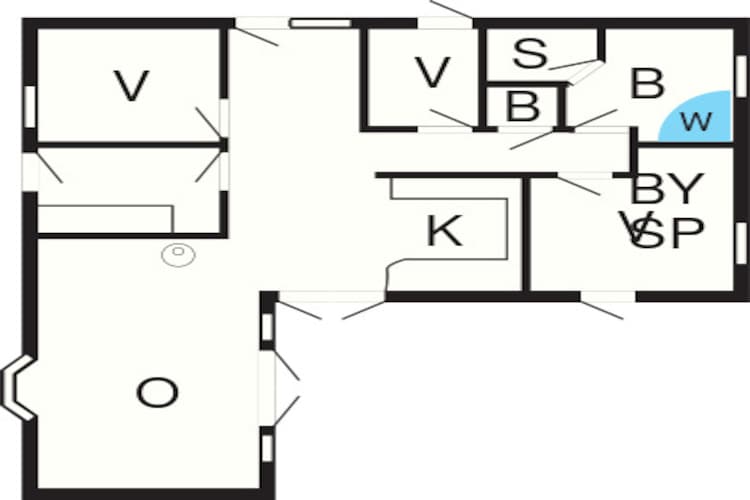 Maison de vacances pour 8 a Store Fuglede-Plan d'étage