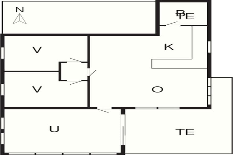 4 person holiday home in Ålbæk-Floor plan