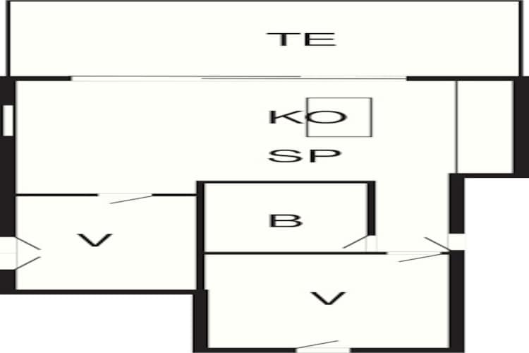 Modern penthouse aan de haven - Plattegrond