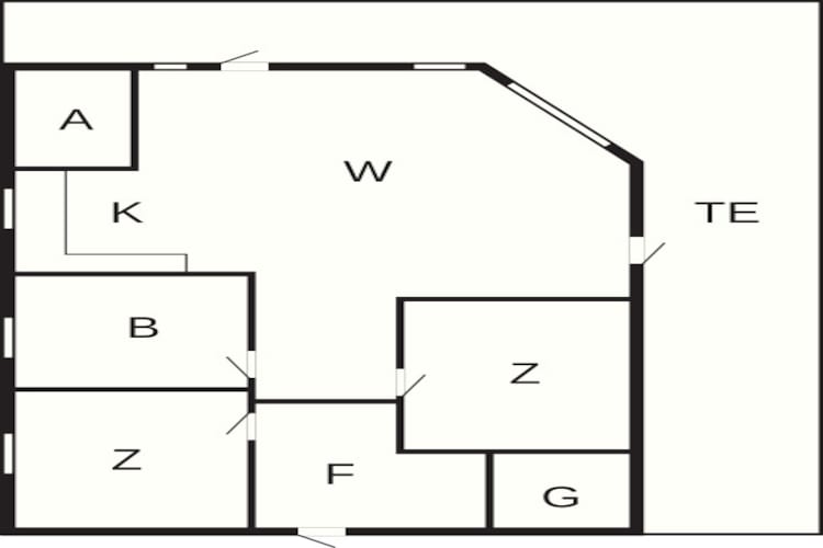Ontsnap naar de kust in Helgenaes - Plattegrond