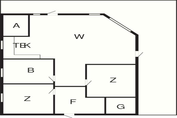 Ontsnap naar de kust in Helgenaes - Plattegrond