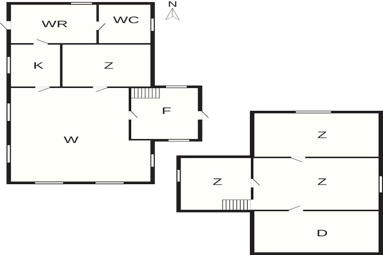 Sfeervol strandhuisje -- By Traum Ferienwohnungen-Plattegrond