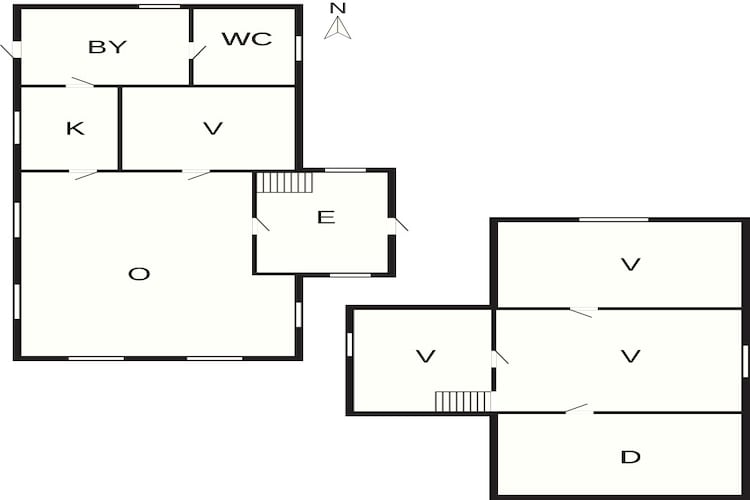 Sfeervol strandhuisje -- By Traum Ferienwohnungen-Plattegrond