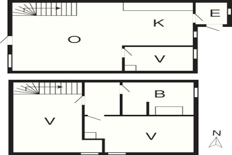 6 persoons vakantie huis in Rømø - Plattegrond