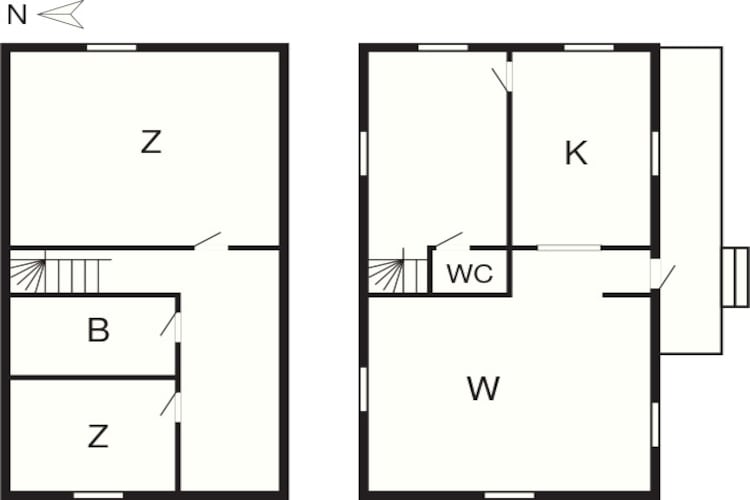 Maison de vacances pour 5 a ARVIKA-By Traum-Plan d'étage