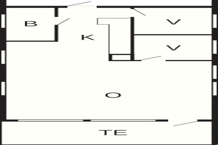 4 persoons vakantie huis in Sjællands Odde-Plattegrond