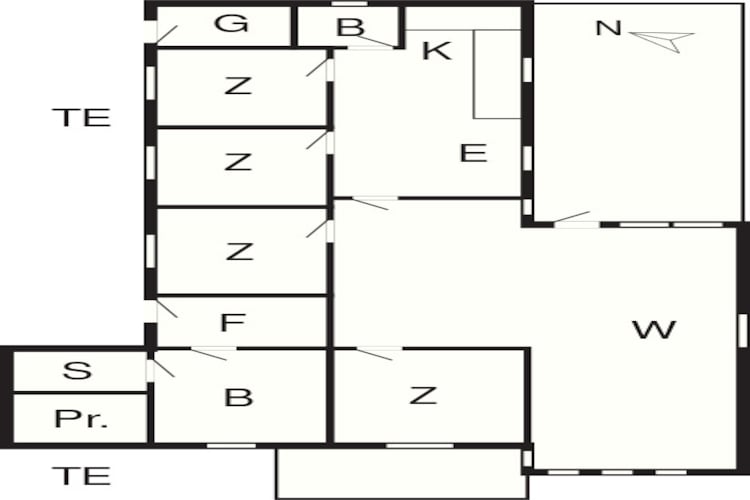 8 Personen Ferienhaus in Frøstrup-By Traum - Grundriss