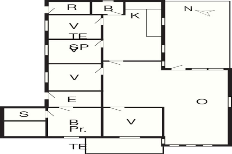 8 Personen Ferienhaus in Frøstrup-By Traum - Grundriss