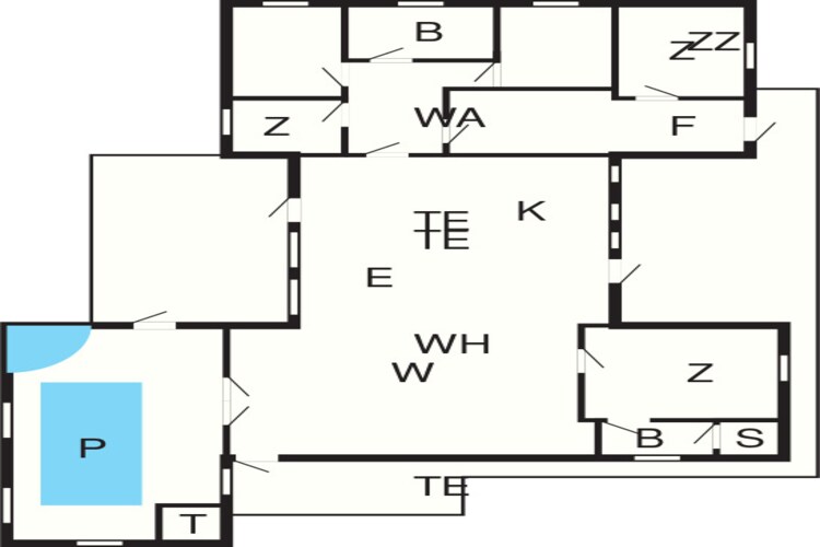 Zwemparadijs in Helberskov -- By Traum Ferienwohnungen-Plattegrond