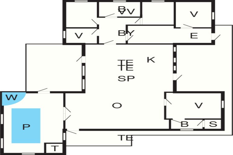 Zwemparadijs in Helberskov -- By Traum Ferienwohnungen-Plattegrond