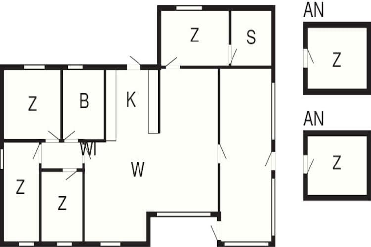 Maison de vacances pour 10 a Højslev-By Traum - Plan