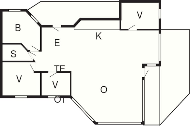 6 persoons vakantie huis in Bjert-By Traum-Plattegrond