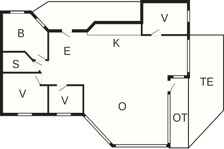 6 persoons vakantie huis in Bjert-By Traum-Plattegrond