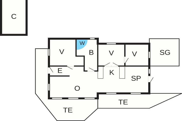 8 persoons vakantie huis in Løgstør-By Traum-Plattegrond