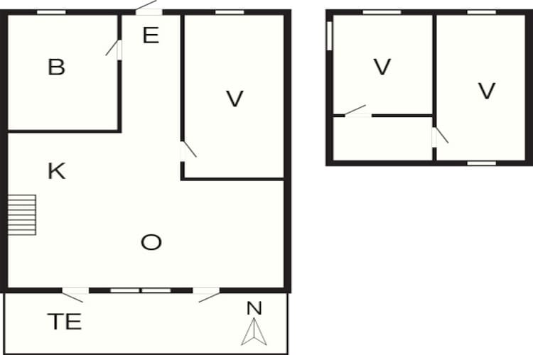 Maison de vacances pour 5 a Vestervig-By Traum-Plan d'étage