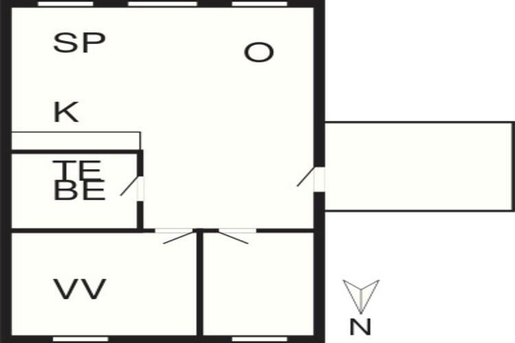 4 persoons vakantie huis in Rømø-By Traum-Plattegrond