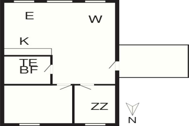 4 persoons vakantie huis in Rømø-By Traum-Plattegrond