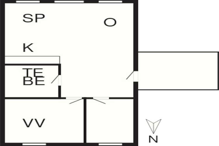 4 persoons vakantie huis in Rømø-By Traum - Plattegrond
