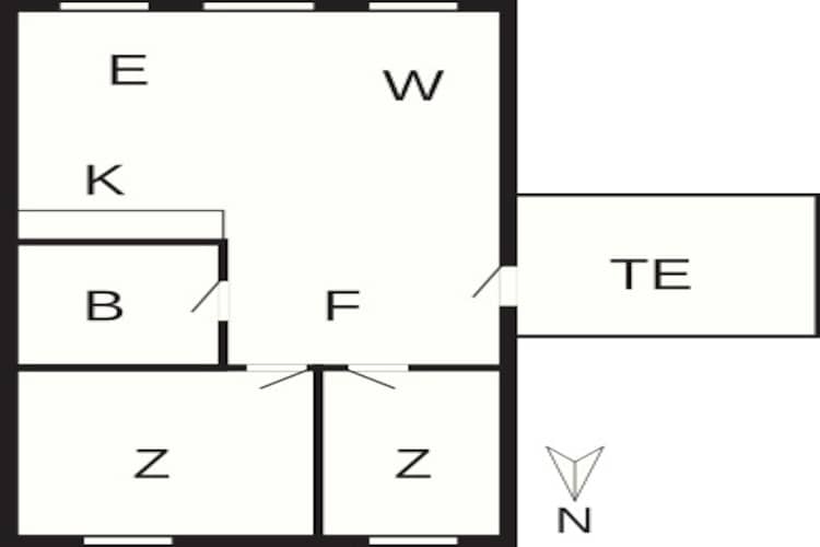 4 persoons vakantie huis in Rømø-By Traum - Plattegrond
