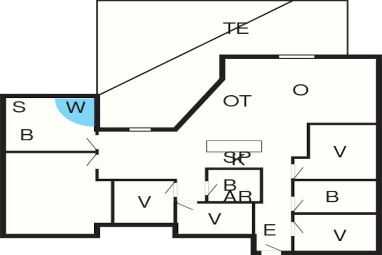 10 persoons vakantie huis in Ålbæk-Plattegrond