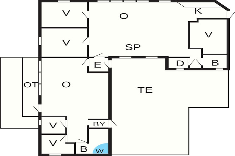 12 Personen Ferienhaus in Harboøre-By Traum-Grundriss