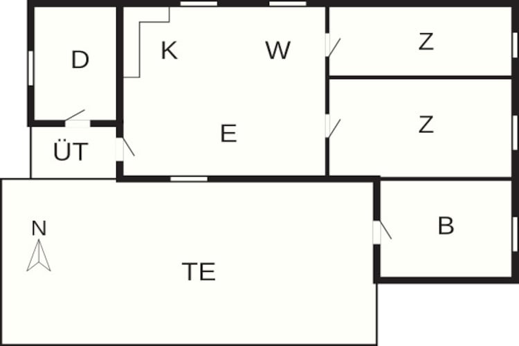 HUS 55762 HYTTE A-Plattegrond