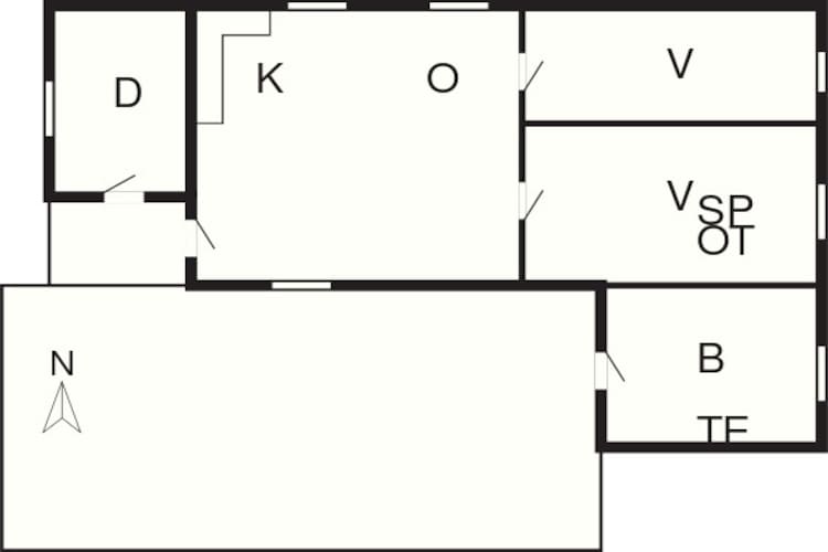 HUS 55762 HYTTE A - Grundriss