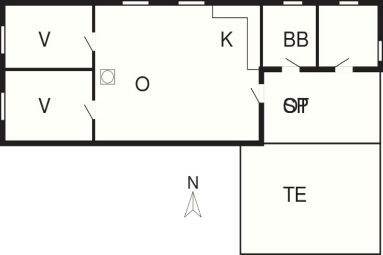 HUS 55767  HYTTE C-Plattegrond