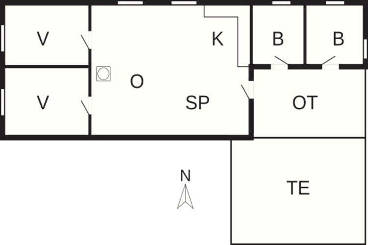 HUS 55767  HYTTE C-Plattegrond