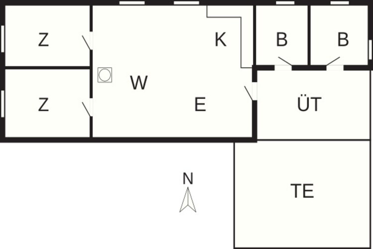 HUS 55767  HYTTE C-Plattegrond