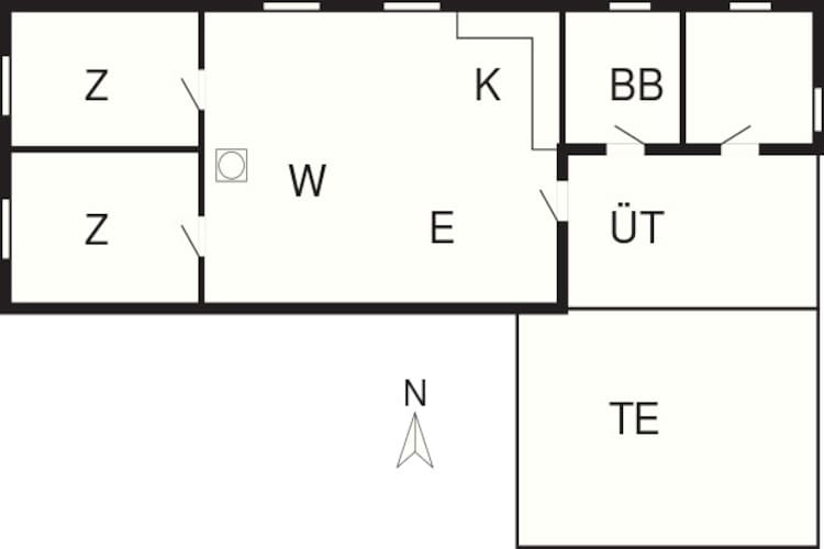 HUS 55767  HYTTE C - Plan